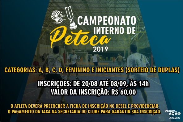 Campeonato Interno de Peteca 2019
