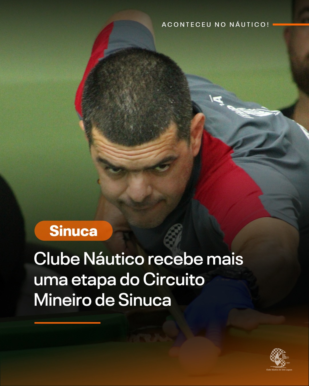 Clube Náutico de Sete Lagoas - Clube Náutico Sediará o Campeonato Mineiro  de Sinuca 7 Bolas - regra brasileira