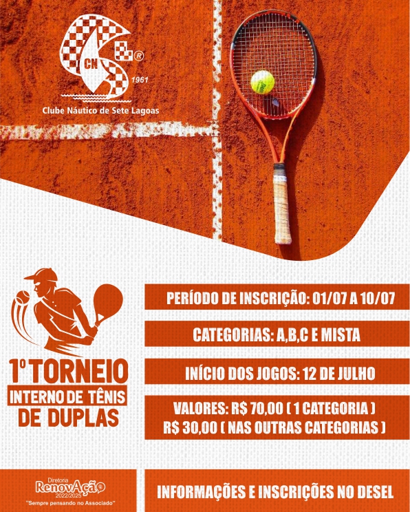 1º Etapa - Aberto de Tênis Pedra 90 - 2021, Torneio