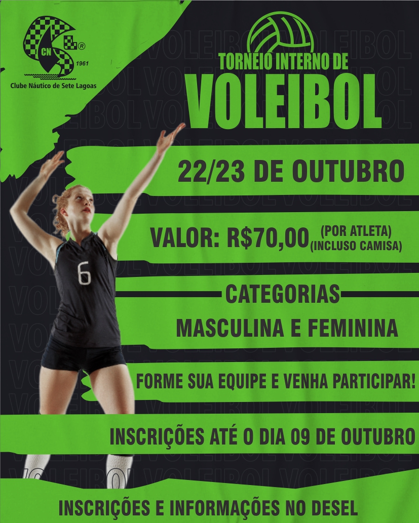 Clube Náutico de Sete Lagoas - O 1º Torneio Interno de Voleibol já possuí  nova data!!!