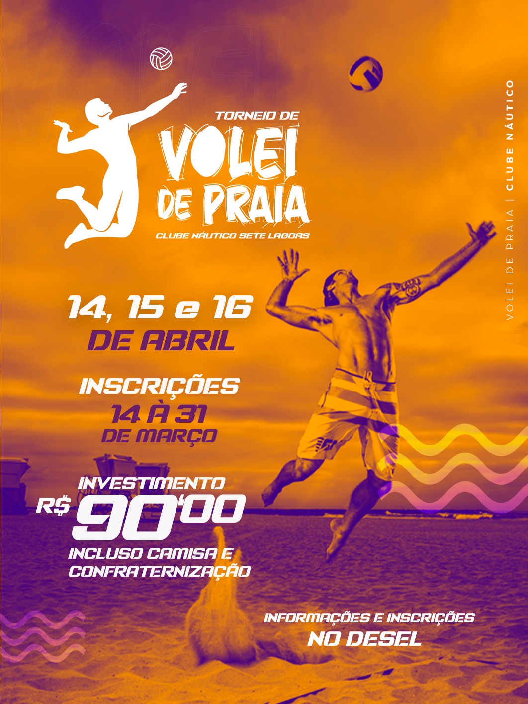 Clube Náutico de Sete Lagoas - O 1º Torneio Interno de Voleibol já possuí  nova data!!!
